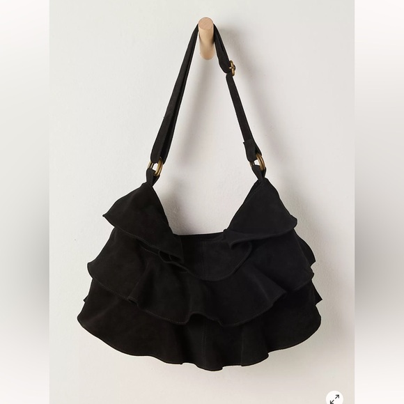 Rae Ruffle Shoulder Bag - Picture 1 of 3
